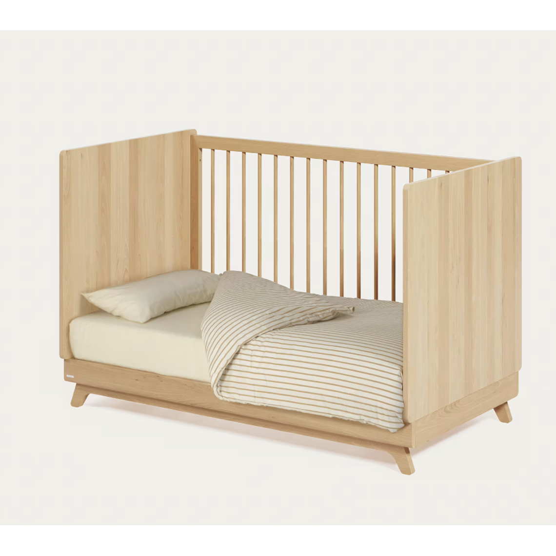 Cuna evolutiva Maralis de madera maciza de haya 70 x 140 cm color natural 8