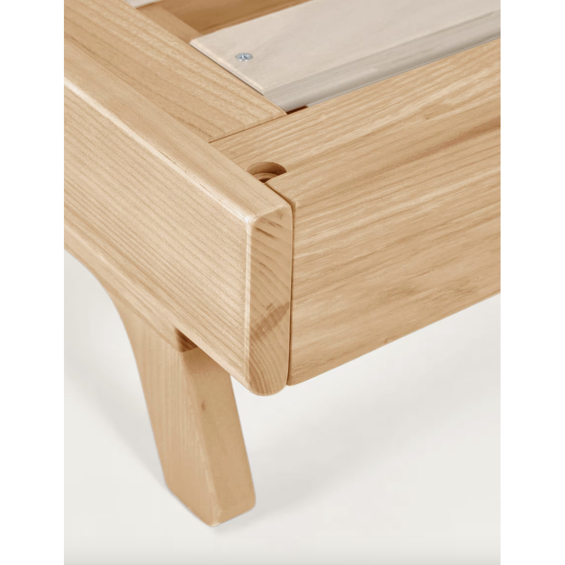 Cuna evolutiva Maralis de madera maciza de haya 70 x 140 cm color natural 9