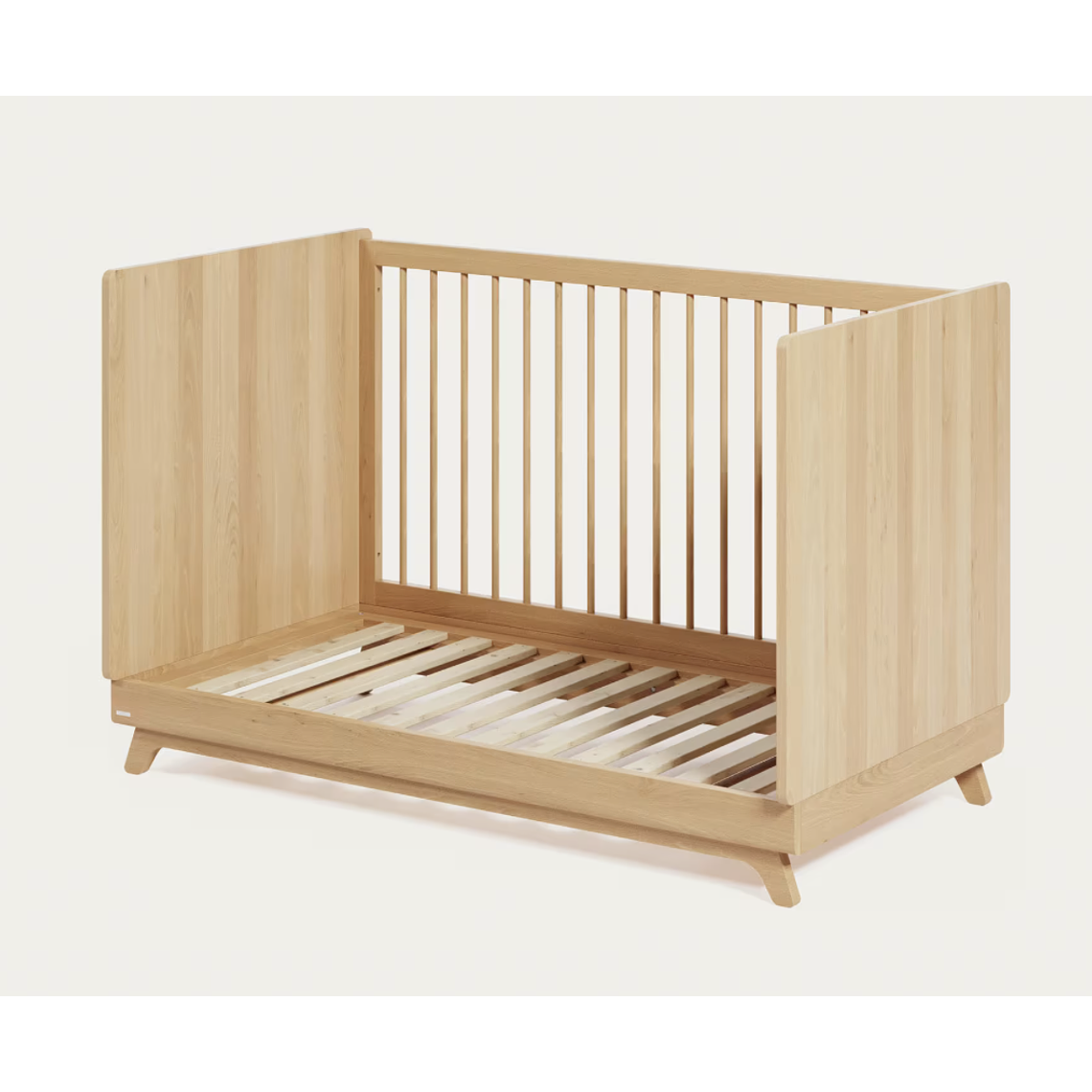 Cuna evolutiva Maralis de madera maciza de haya 70 x 140 cm color natural 10