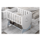 Minicuna Happy con ruedas GC 56 x 86 cm color cielo - Miniatura 1