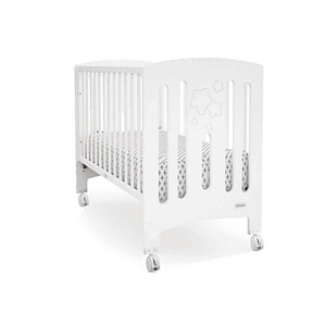 Cuna Trama Gamma Blanco Mate Plata Metalizado