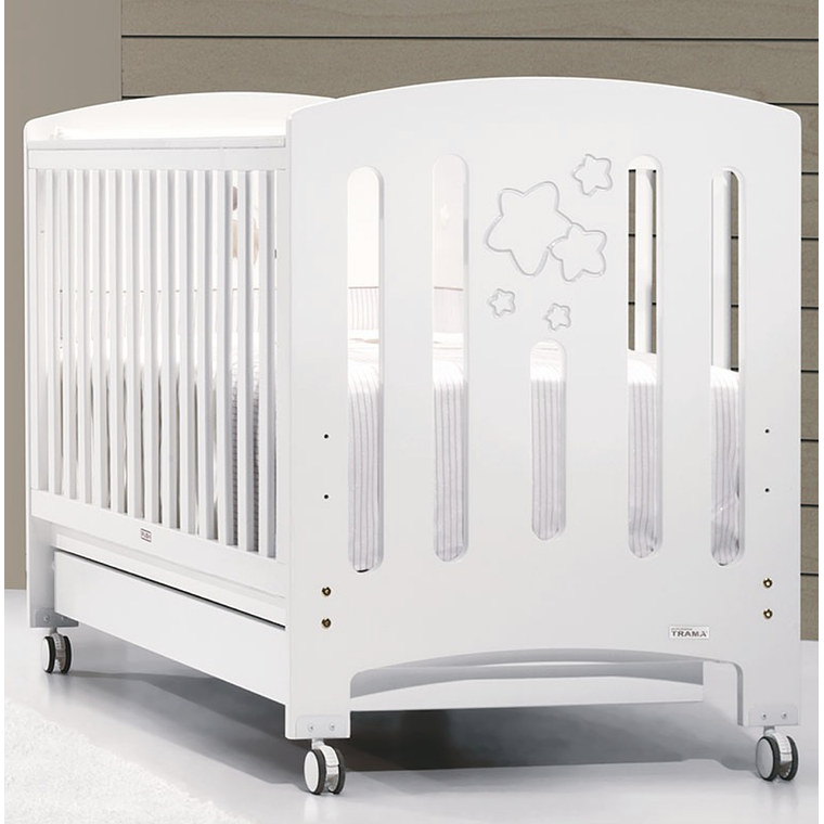 Cuna Trama Gamma Blanco Mate Plata Metalizado 2