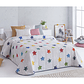 COLCHA VERANO INFANTIL CON RELLENO ALTET ESTRELLAS DE COLORES CAMA 1 PLAZA - Miniatura 1