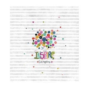 COLCHA BOUTÍ PARA CHICA O CHICO JOY RAYAS GRISES CON ESFERAS COLORIDAS 1 PLAZA