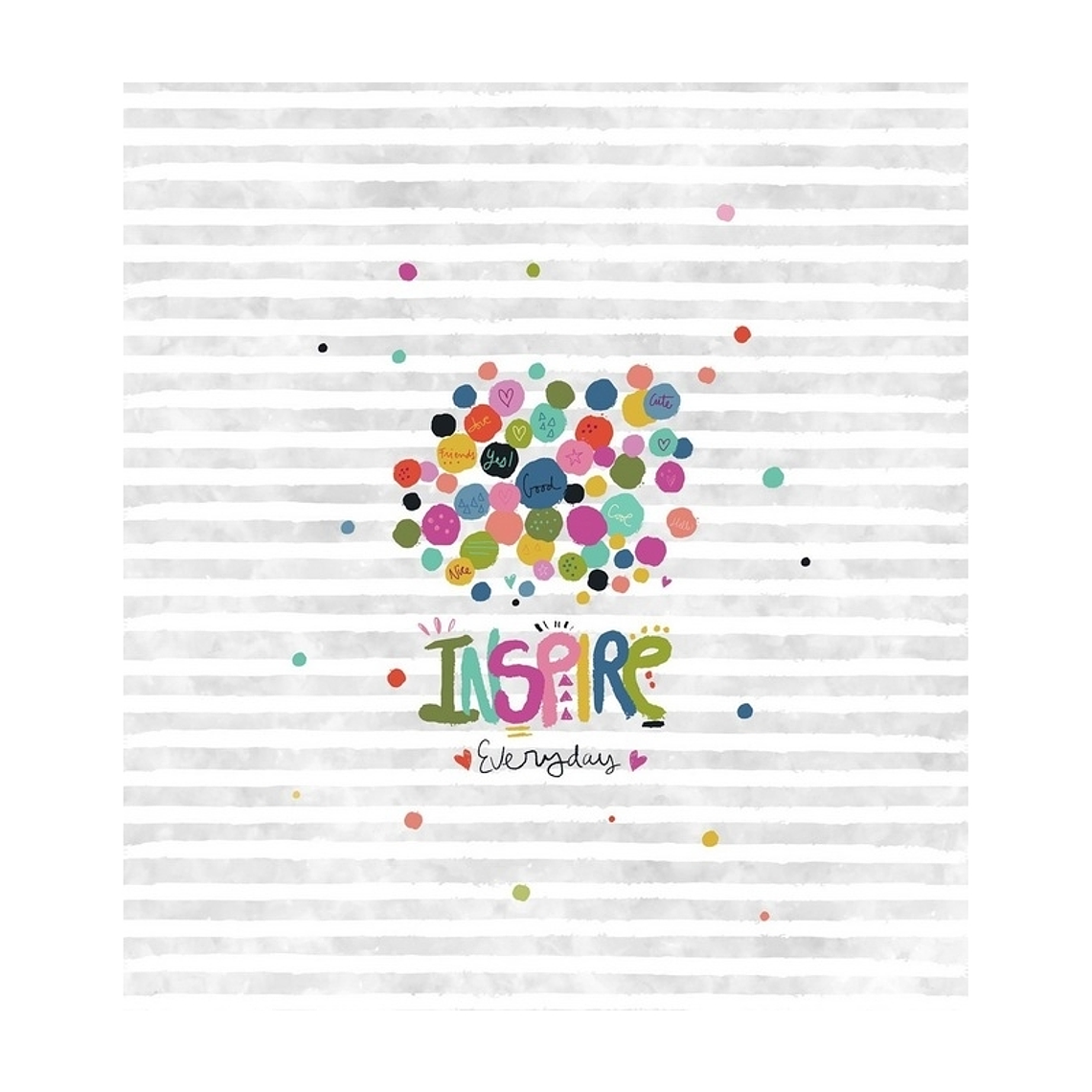 COLCHA BOUTÍ PARA CHICA O CHICO JOY RAYAS GRISES CON ESFERAS COLORIDAS 1.5 PLAZA 2