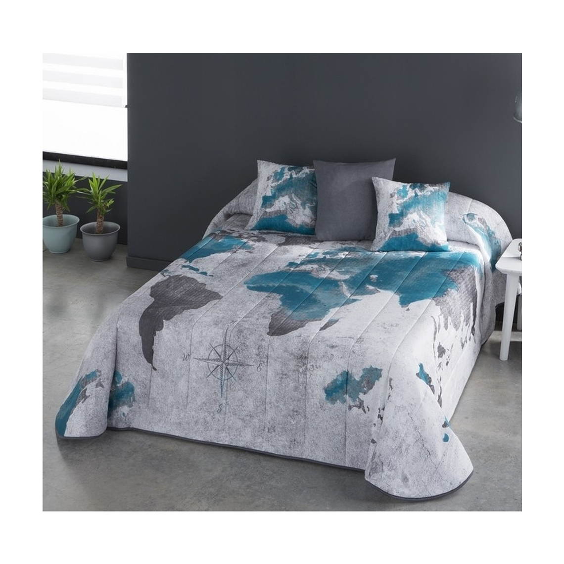 COLCHA BOUTÍ JUVENIL MUNDI ATLAS DEL MUNDO PARA 1,5 PLAZA 1