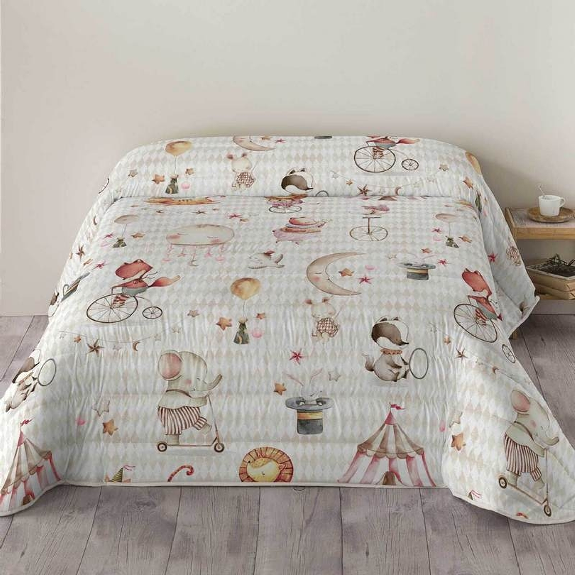 EDREDÓN DE INVIERNO PARA CAMA DE NIÑOS CIRCUS ESTAMPADO DE ANIMALES 2