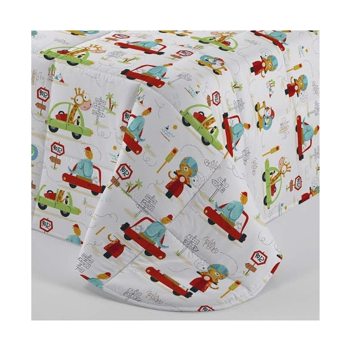 EDREDÓN CONFORTER INFANTIL DE INVIERNO TRAFFIC CON COCHES Y MOTOS 1 PLAZA 2