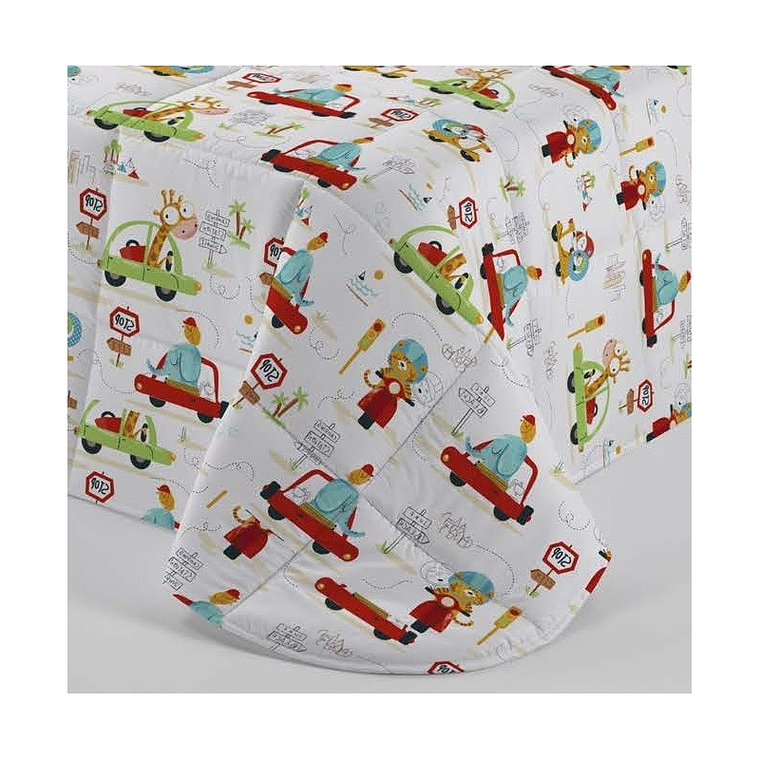 EDREDÓN CONFORTER INFANTIL DE INVIERNO TRAFFIC CON COCHES Y MOTOS 1 PLAZA 2