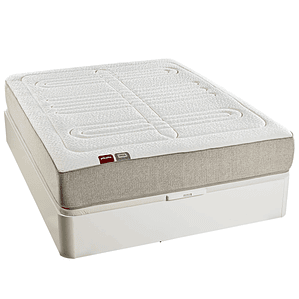 Colchón enrollado de muelles ensacados y visco y firmeza alta - VEZA 1 Plaza