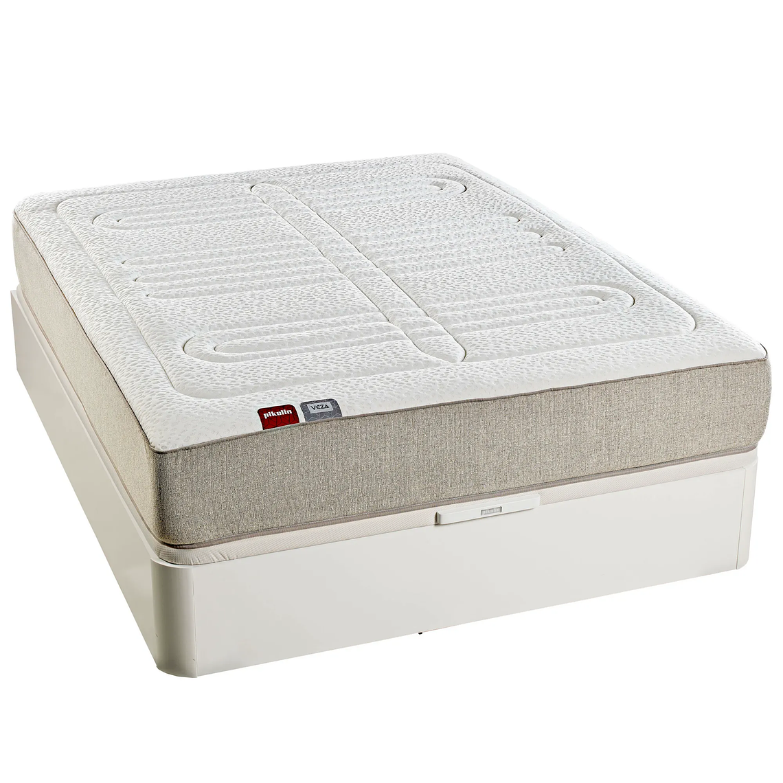Colchón enrollado de muelles ensacados y visco y firmeza alta - VEZA 1.5 Plaza 2