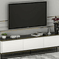 Mueble TV Kailua 1711 (Blanco + Mármol negro) - Miniatura 1