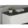 Mueble TV Kailua 1711 (Blanco + Mármol negro)