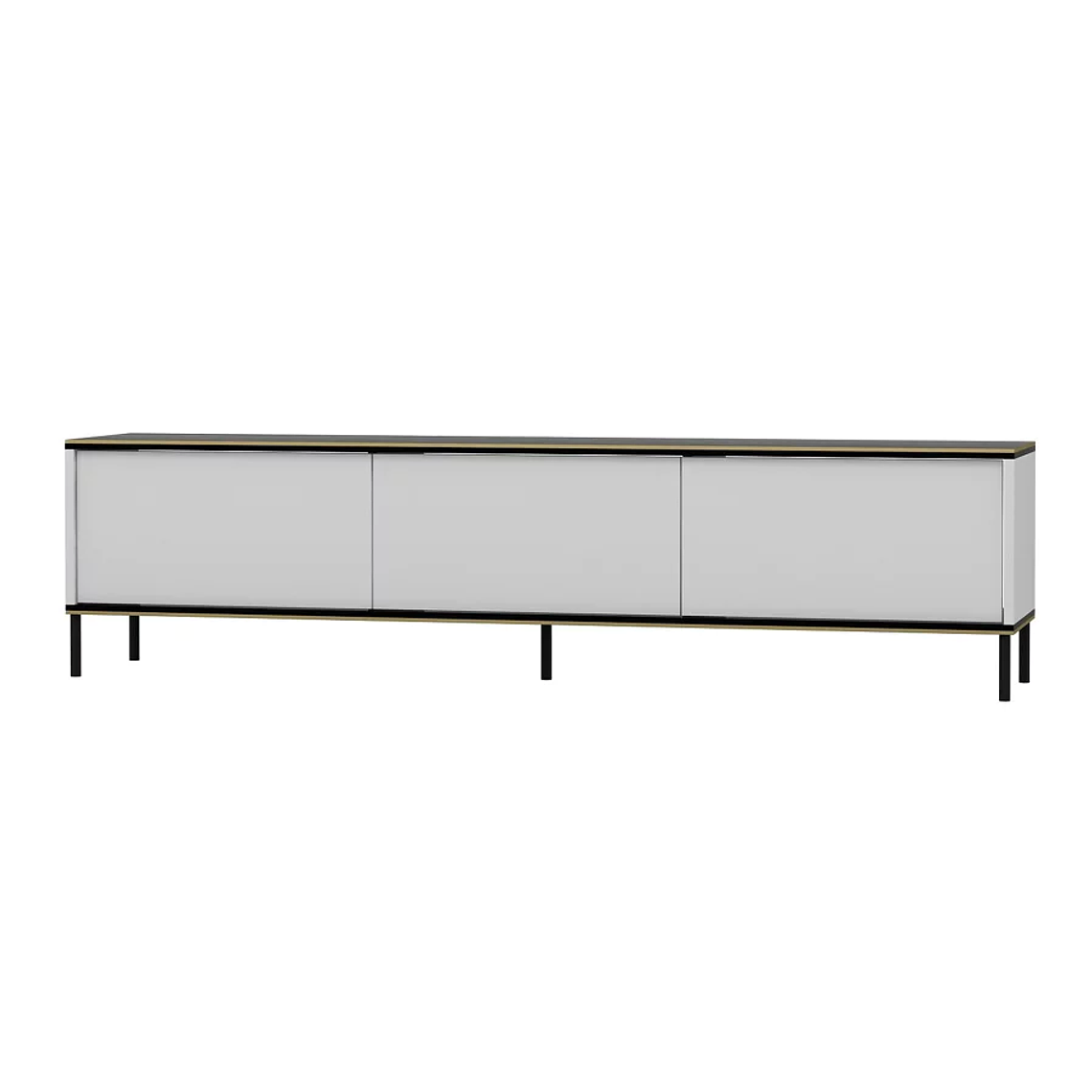 Mueble TV Kailua 1711 (Blanco + Mármol negro) 6