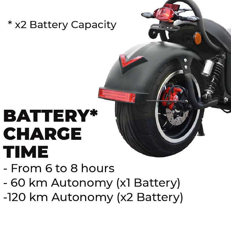 Patinete CityCoco COBRA 2000W Matriculable Negro 5