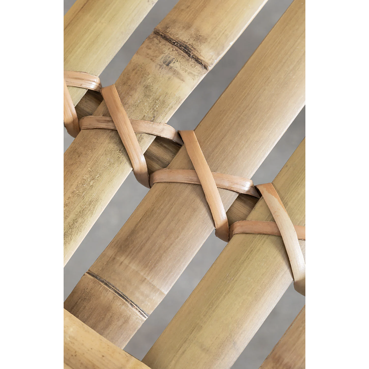 Silla de comedor con reposabrazos sin cojín en bambú Senia 6