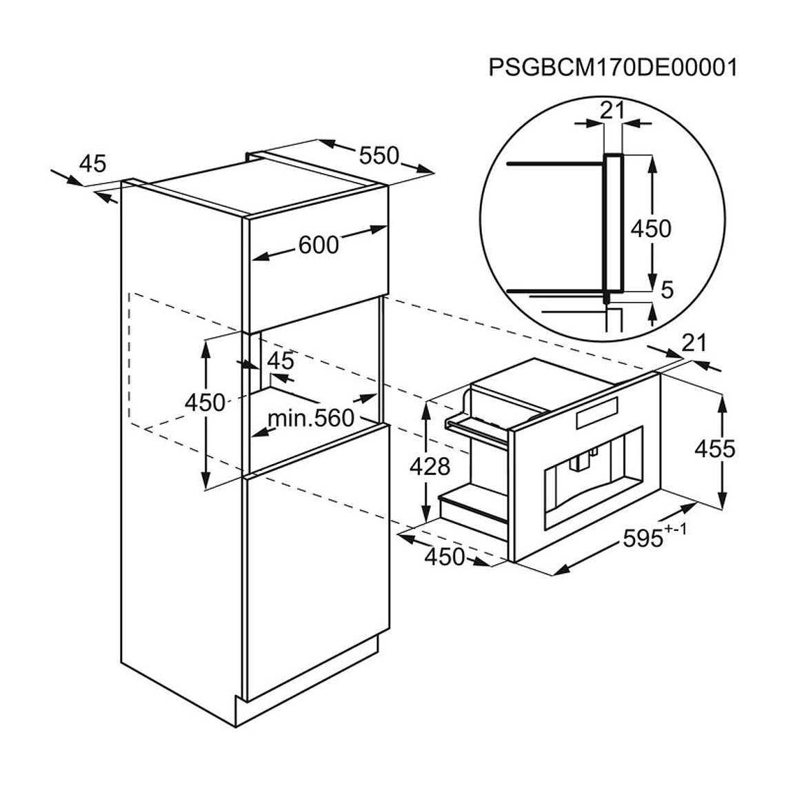 Cafetera integrable AEG Acero Inox antihuellas 2