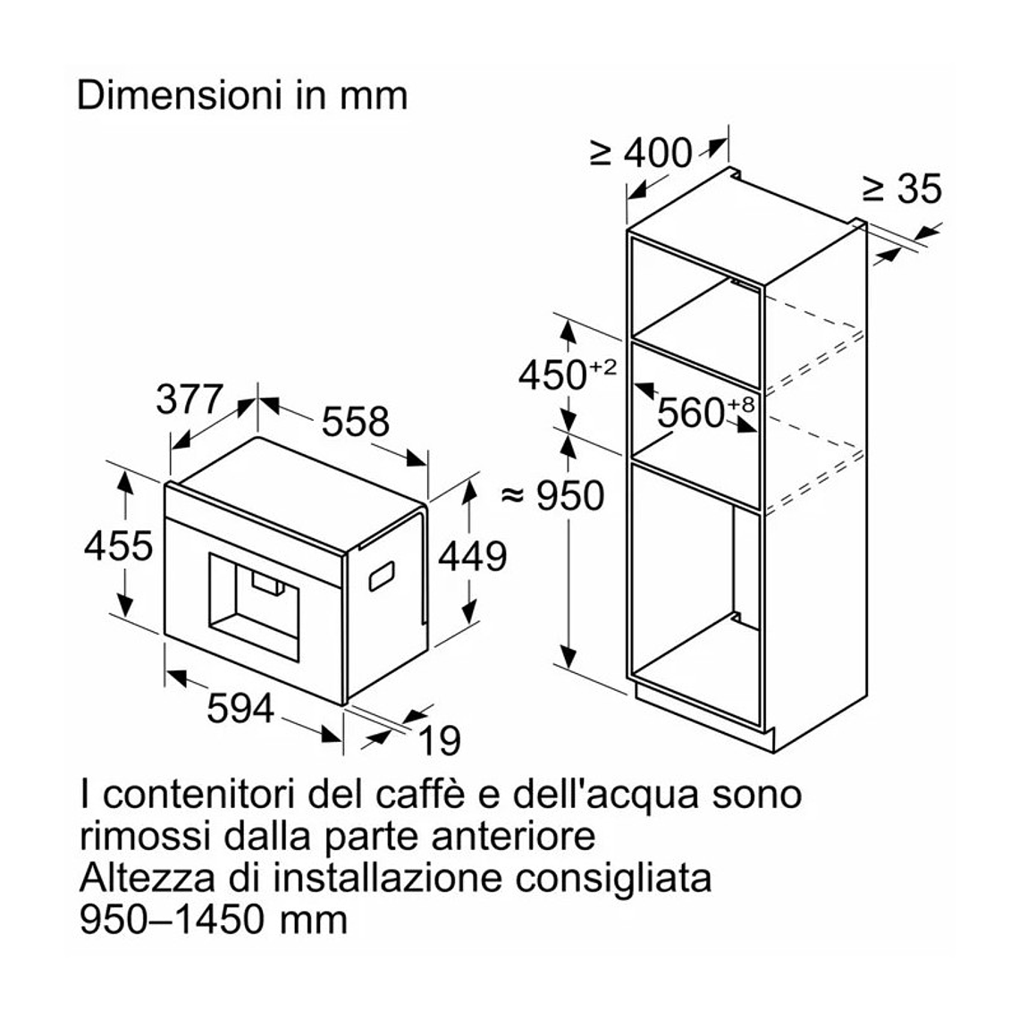 Cafetera Automática Neff CL9TX11Y1, 60 Cm Acabado Gris Antracita 4