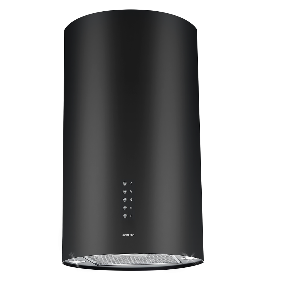INFINITON Campana Isla CMPY-IST9A, 750 m3/h, Diametro 15 cm, A+, NEGRO 1