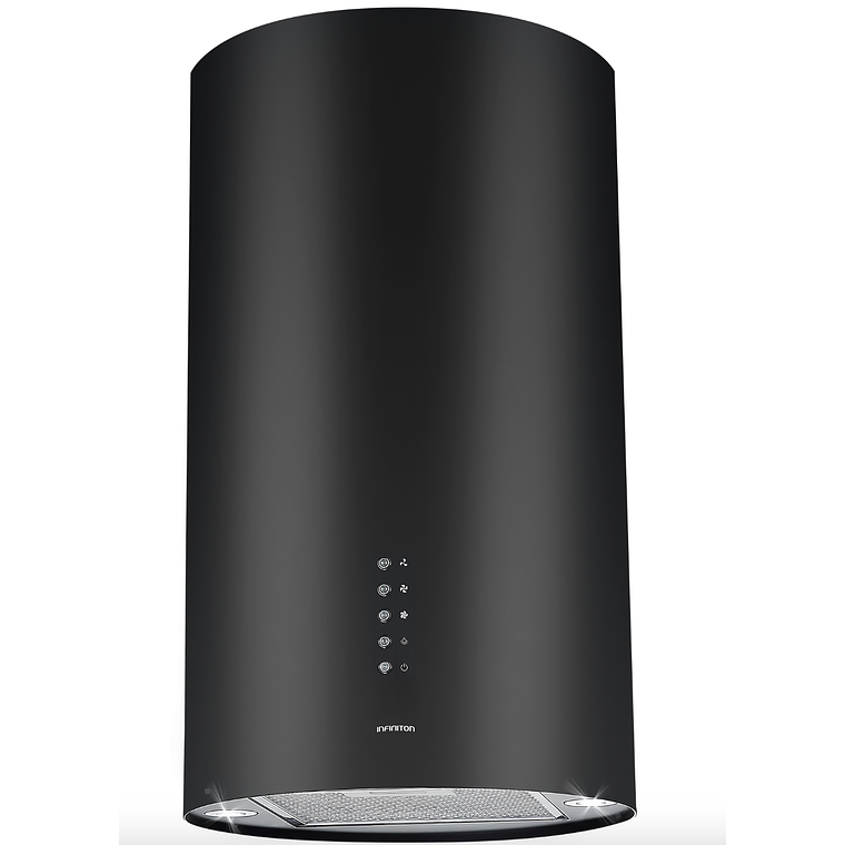 INFINITON Campana Isla CMPY-IST9A, 750 m3/h, Diametro 15 cm, A+, NEGRO 3