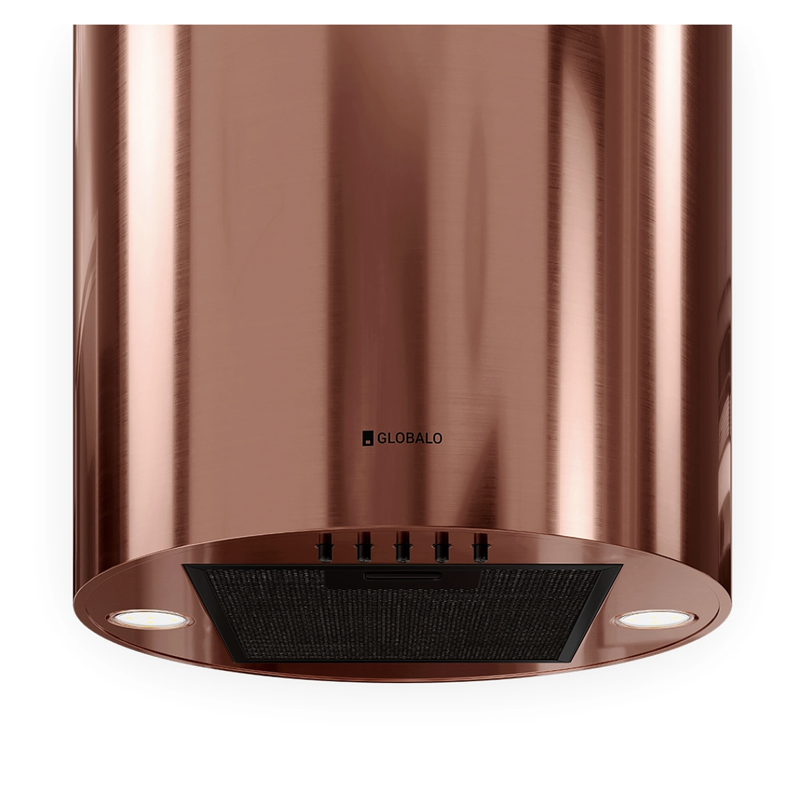 Campana Isla Silenciosa - 39 cm - 570 m³/h - LOBELIO - Vino Cobre 2