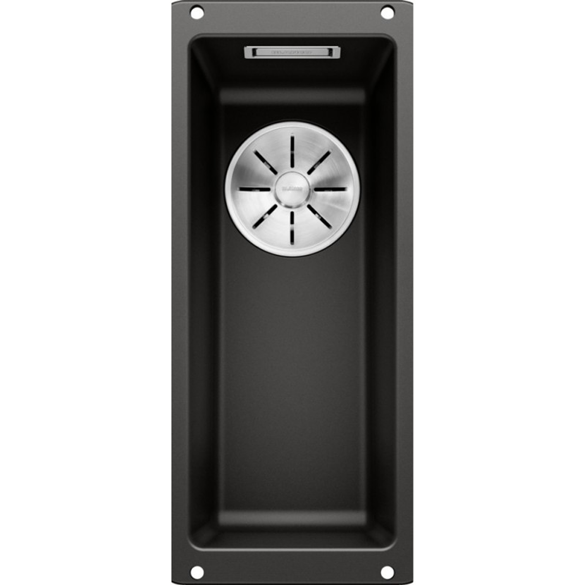 Lavaplatos de Granito Bajo Encimera BLANCO Sublime 160 U Negro (19 x 46 cm) 1