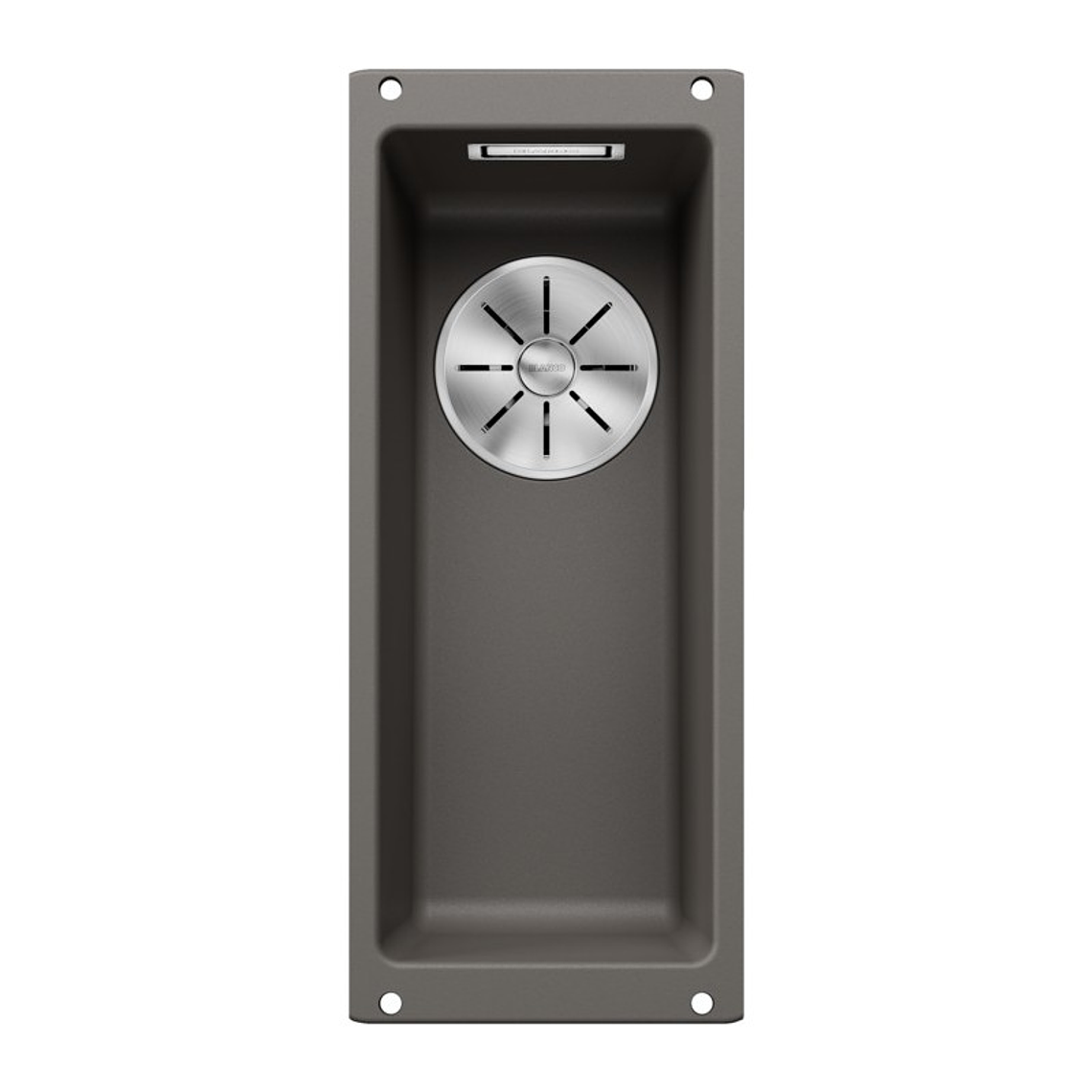 Lavaplatos de Granito Bajo Encimera BLANCO Sublime 160 U Gris Volcan (19 x 46 cm) 1