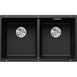 Lavaplatos de Granito BE BLANCO Subline 350 U Negro ( 72 x 40 cm)