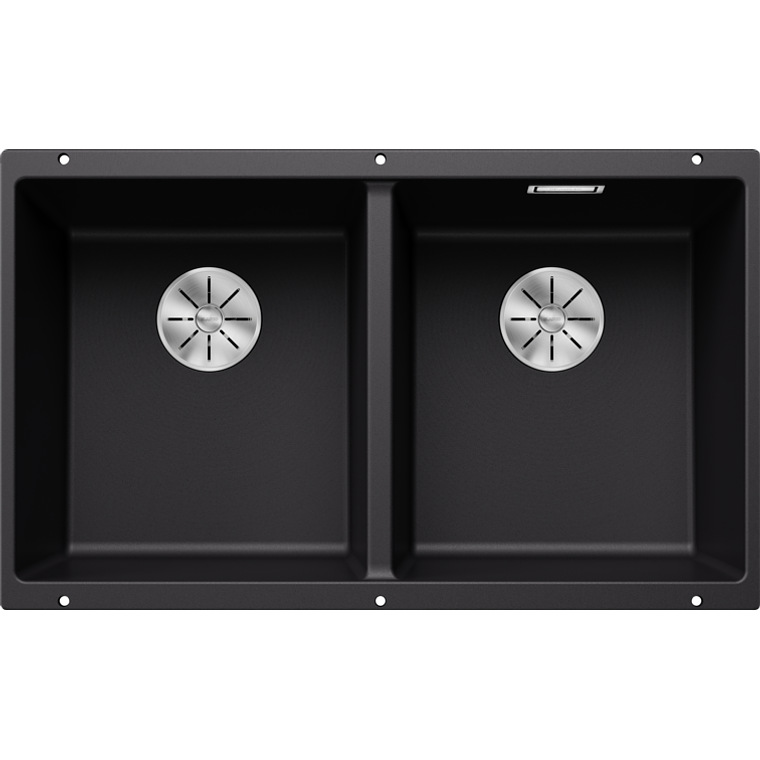 Lavaplatos de Granito BE BLANCO Subline 350 U Negro ( 72 x 40 cm) 1