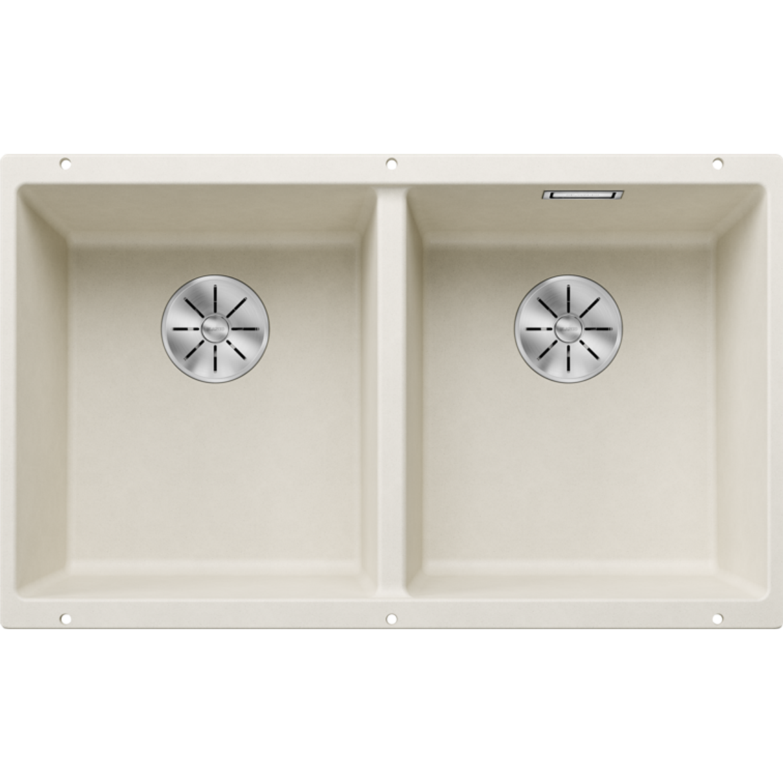 Lavaplatos de Granito BE BLANCO Subline 350 U Blanco Suave ( 72 x 40 cm) 1