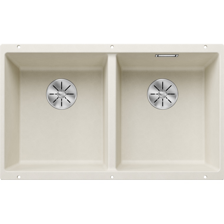 Lavaplatos de Granito BE BLANCO Subline 350 U Blanco Suave ( 72 x 40 cm) 1