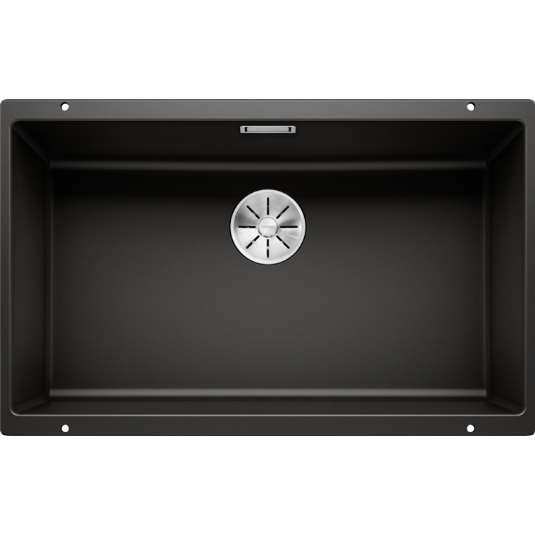 Lavaplatos de Granito Bajo Encimera BLANCO Subline 700 U Negro ( 70 x 40 cm) 1