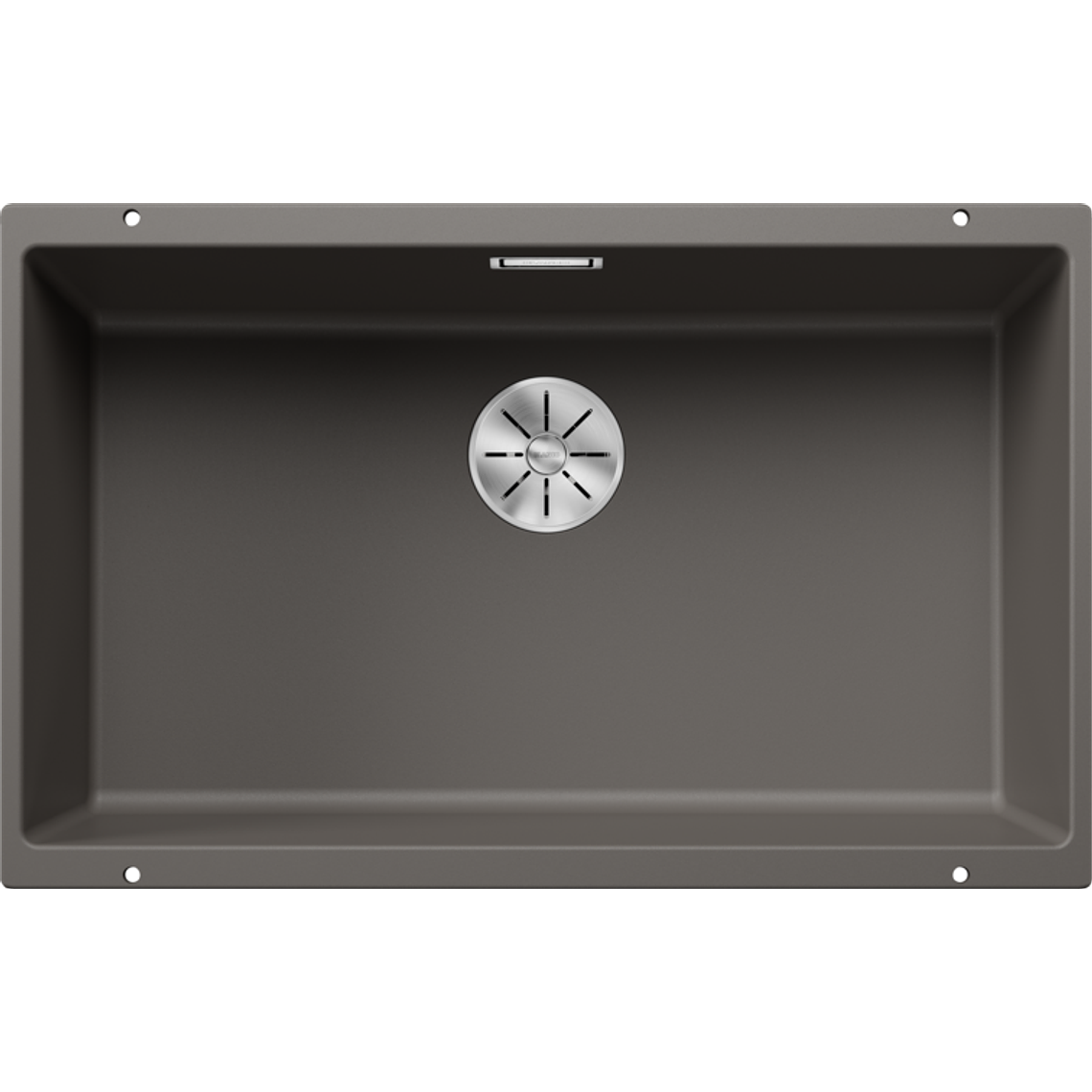 Lavaplatos de Granito Bajo Encimera BLANCO Subline 700 U Gris Volcán ( 70 x 40 cm) 1