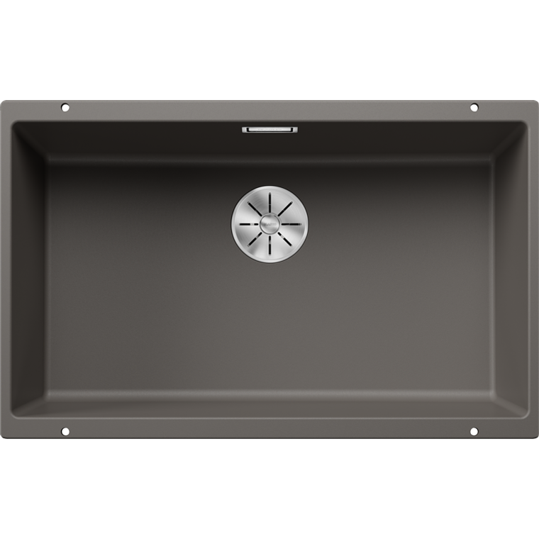 Lavaplatos de Granito Bajo Encimera BLANCO Subline 700 U Gris Volcán ( 70 x 40 cm) 1