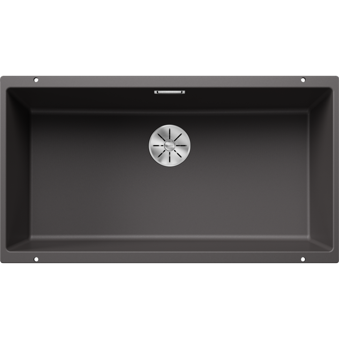 Lavaplatos de Granito Bajo Encimera BLANCO Subline 800 U Gris Roca ( 80 x 40 cm) 1