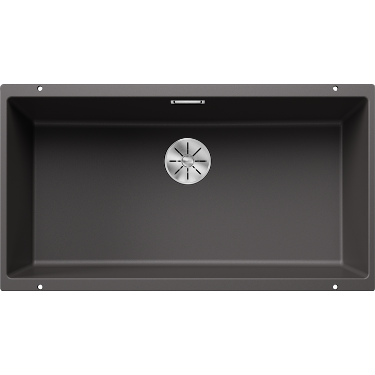 Lavaplatos de Granito Bajo Encimera BLANCO Subline 800 U Gris Roca ( 80 x 40 cm) 1