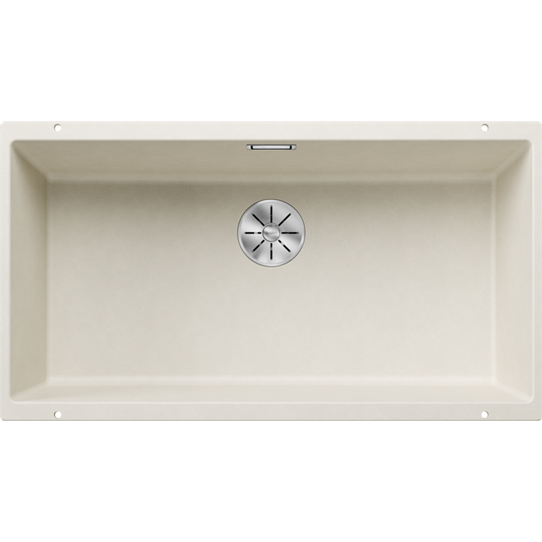 Lavaplatos de Granito BE BLANCO Subline 800 U Blanco Suave ( 80 x 40 cm) 1