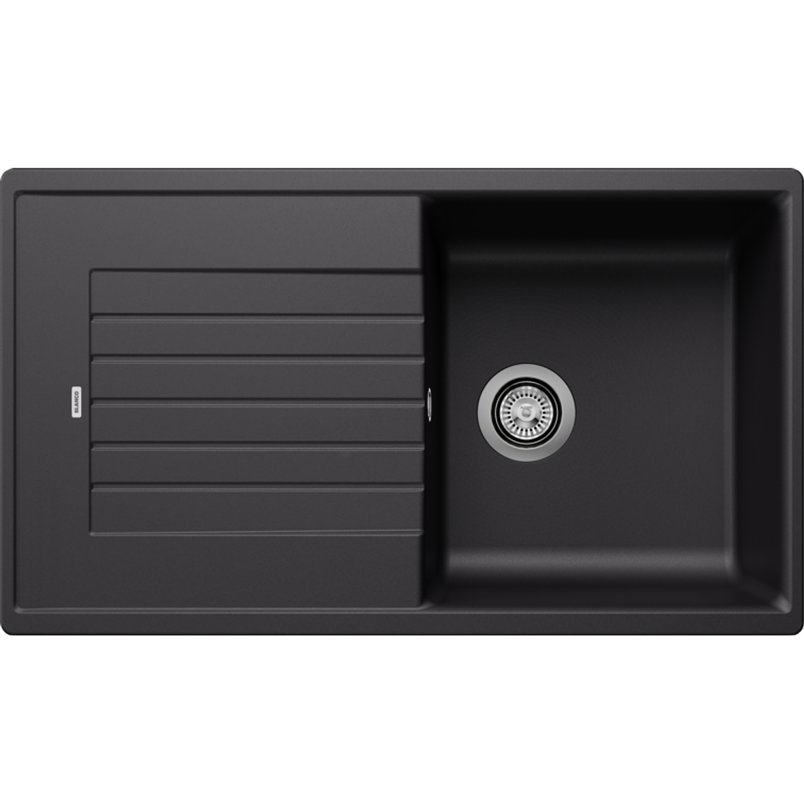 Lavaplatos de Granito Empotrado Reversible BLANCO Subline ZIA5 S Negro (86 x 50 cm) 1