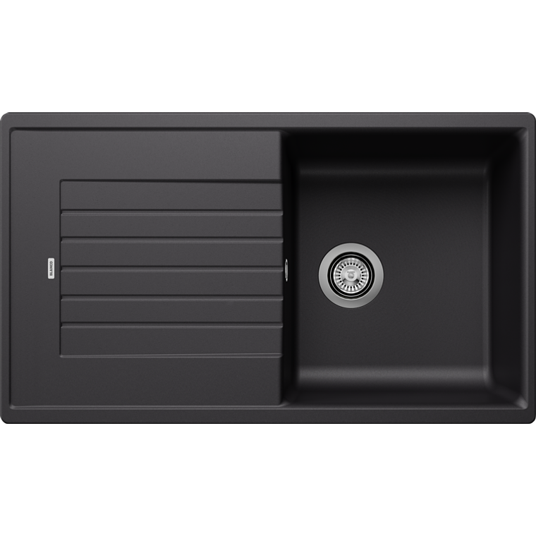 Lavaplatos de Granito Empotrado Reversible BLANCO Subline ZIA5 S Negro (86 x 50 cm) 1