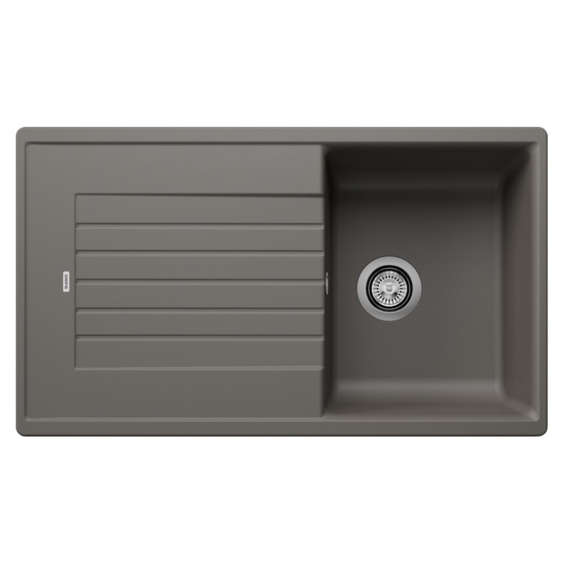 Lavaplatos de Granito Empotrado Reversible BLANCO Subline ZIA 5 S Gris Volcán ( 86 x 50 cm) 1