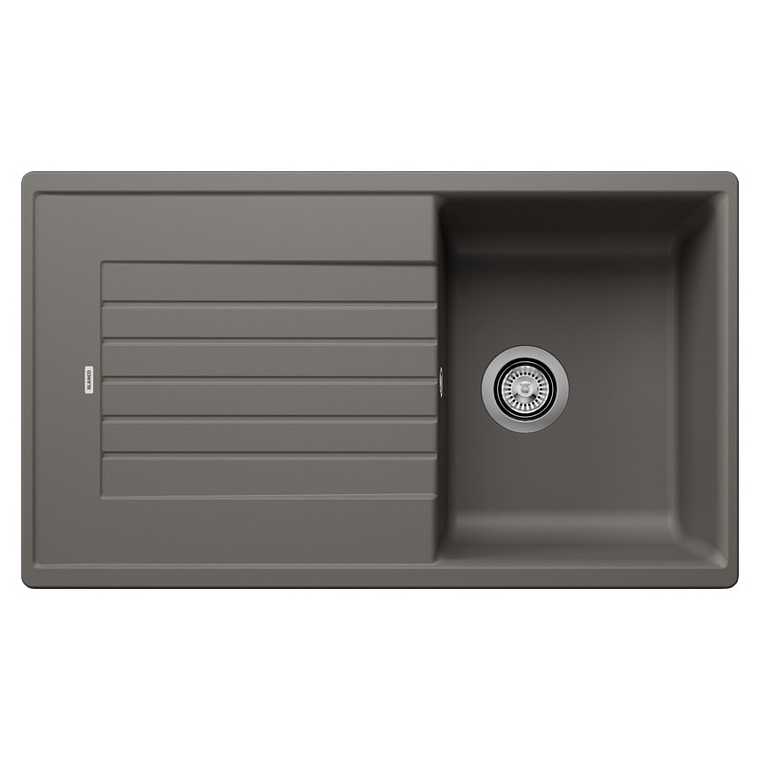 Lavaplatos de Granito Empotrado Reversible BLANCO Subline ZIA 5 S Gris Volcán ( 86 x 50 cm) 1