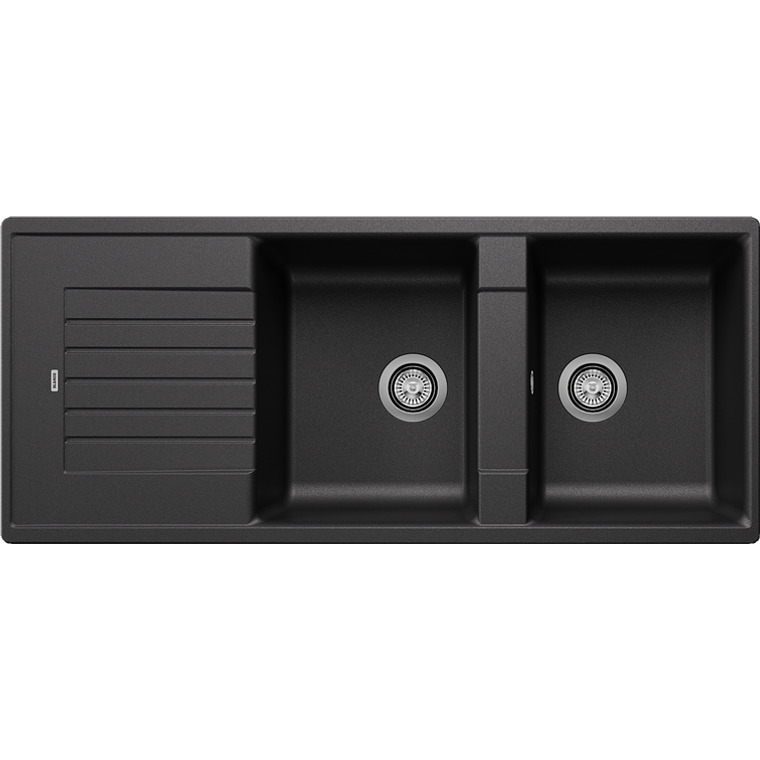 Lavaplatos de Granito Empotrado Reversible BLANCO Subline ZIA 8 S Antracita ( 116 x 50 cm) 1