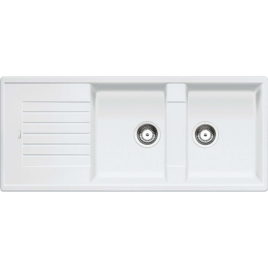 Lavaplatos de Granito Empotrado Reversible BLANCO Subline ZIA 8 S Blanco ( 116 x 50 cm) 1