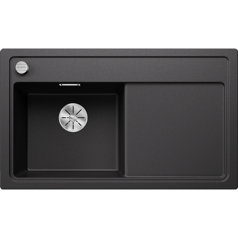 Lavaplatos de Granito con desegüe automático IZQ BLANCO Zenar 45 S Antracita ( 84 x 50 cm) 1