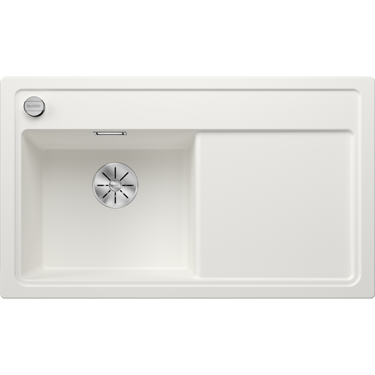 Lavaplatos de Granito con desegüe automático IZQ BLANCO Zenar 45 S Blanco ( 84 x 50 cm) 1