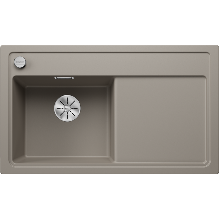 Lavaplatos de Granito con desegüe automático IZQ BLANCO Zenar 45 S Tartufo ( 84 x 50 cm) 1