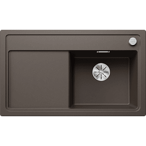Lavaplatos de Granito con desegüe automático DERBLANCO Zenar 45 S Café ( 84 x 50 cm)