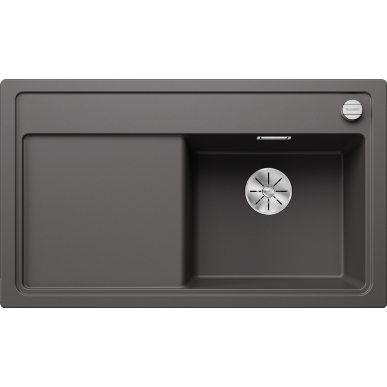 Lavaplatos de Granito con desegüe automático DER BLANCO Zenar 45 S Gris Roca ( 84 x 50 cm) 1