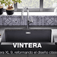 Lavaplatos de Granito Americano BLANCO VINTERA XL 9-UF Gris Roca ( 90 x 50 cm) - Miniatura 4