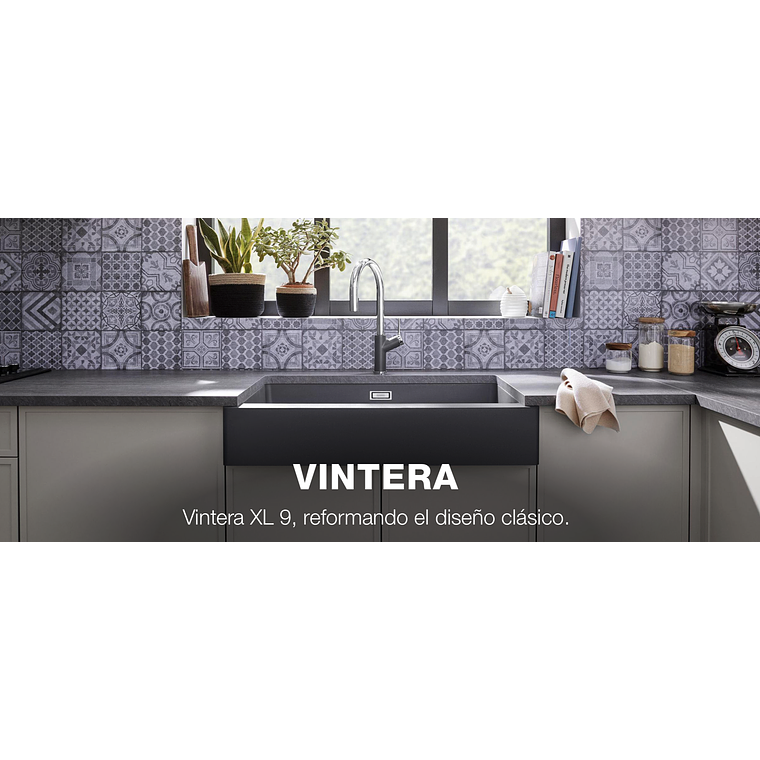 Lavaplatos de Granito Americano BLANCO VINTERA XL 9-UF Café ( 90 x 50 cm) 3